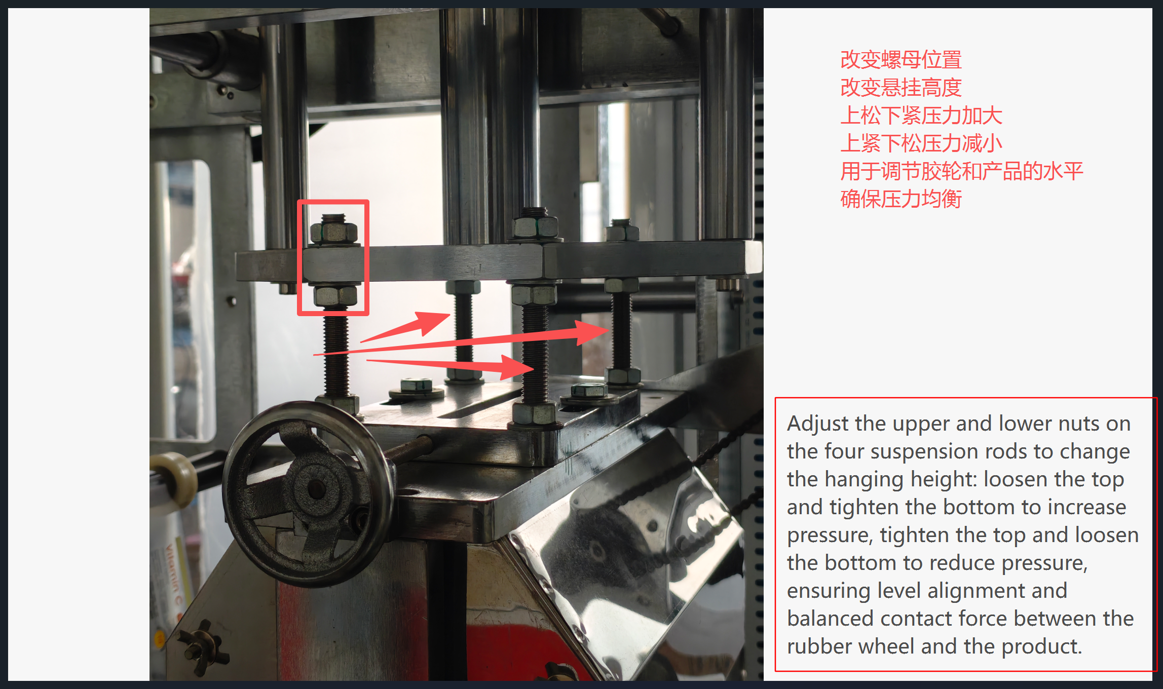Pressure-balanced roller suspension for tapered transfer
