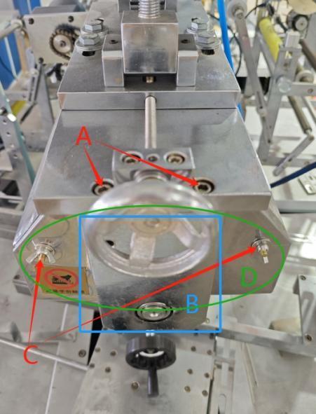 Tapered pail transfer film threading route